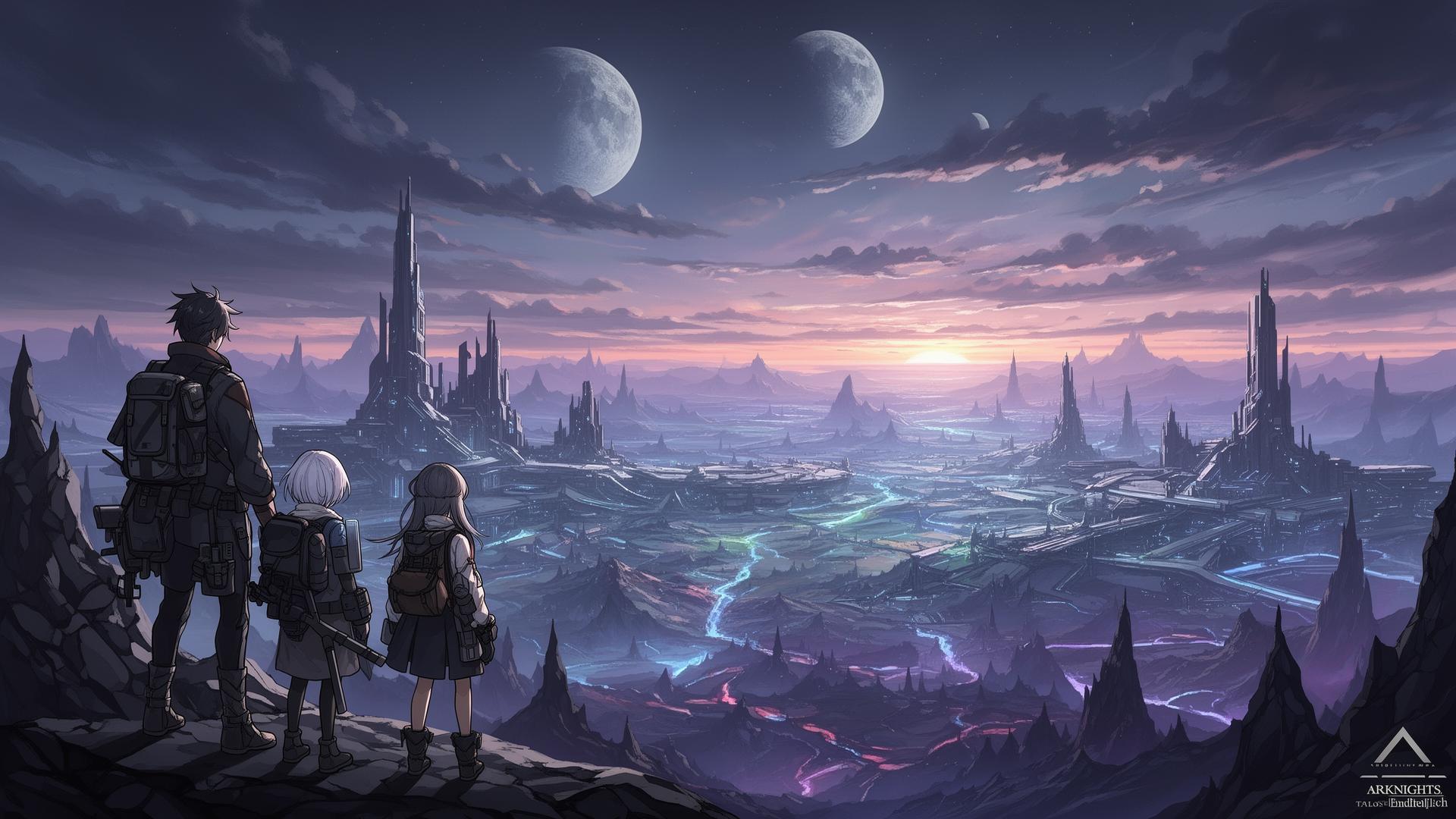 Cena do jogo Arknights Endfield no mundo Talos-II